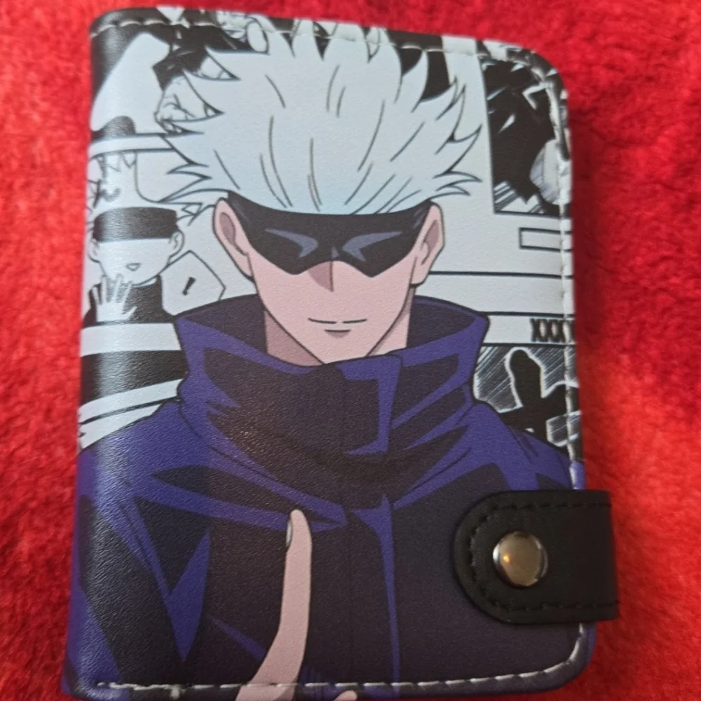 New jujutsu kaisen anime manga leather wallet